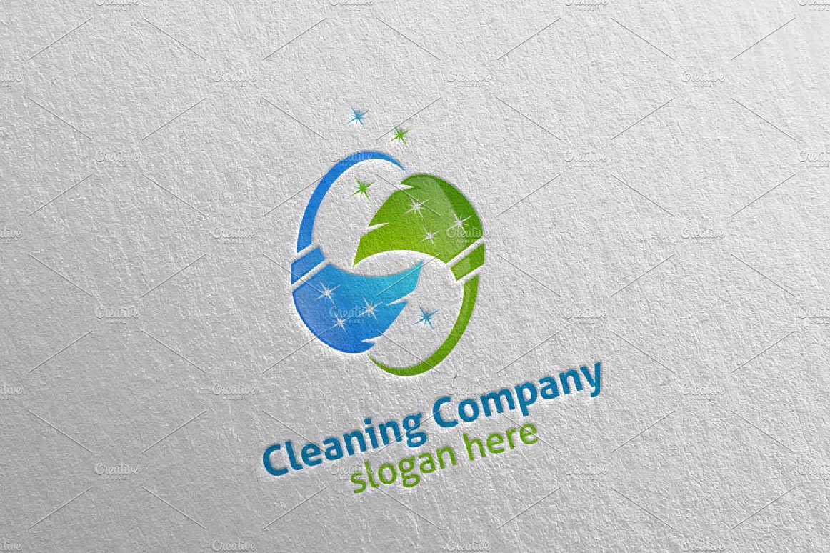 Cleaning Service Eco Friendly Logo 4 cover image.