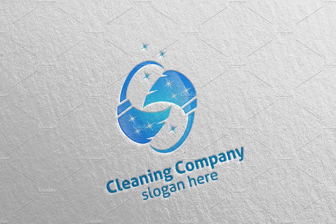 Cleaning Service Eco Friendly Logo 4 preview image.