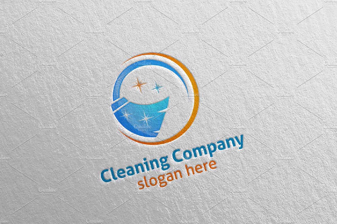 Cleaning Service Eco Friendly Logo 2 preview image.