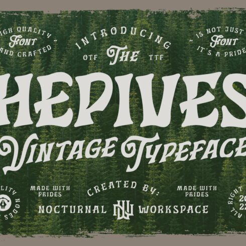 Hepives Fonts cover image.