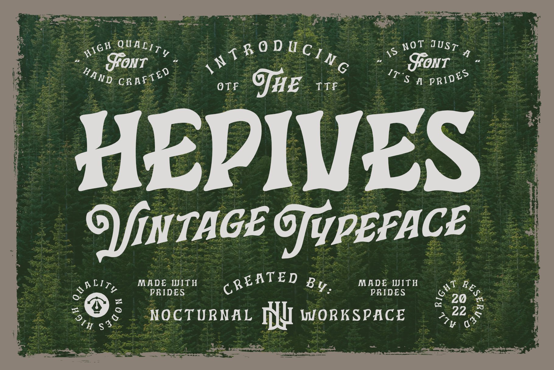 Hepives Fonts cover image.