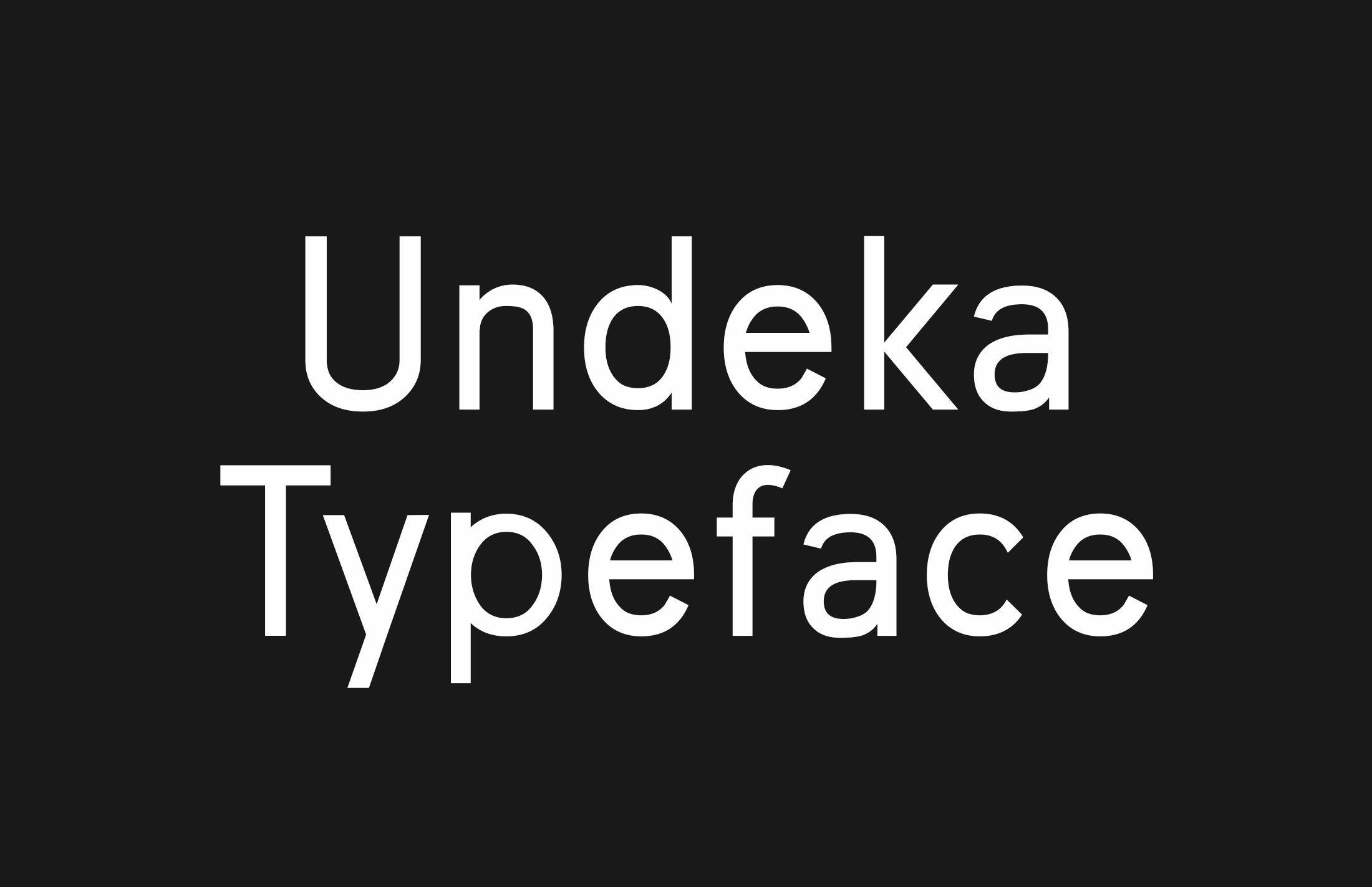 Undeka San Serif Font cover image.