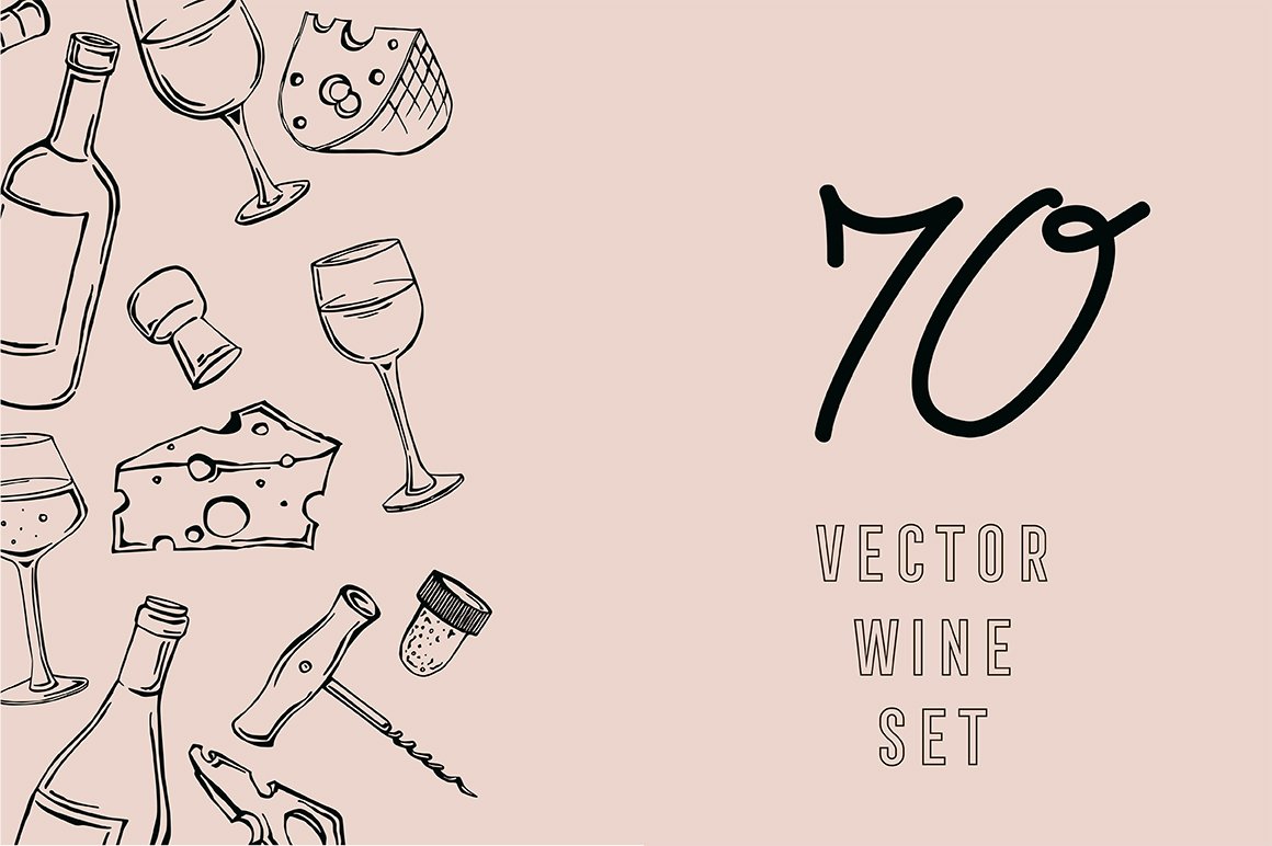 Vector wine cover image.