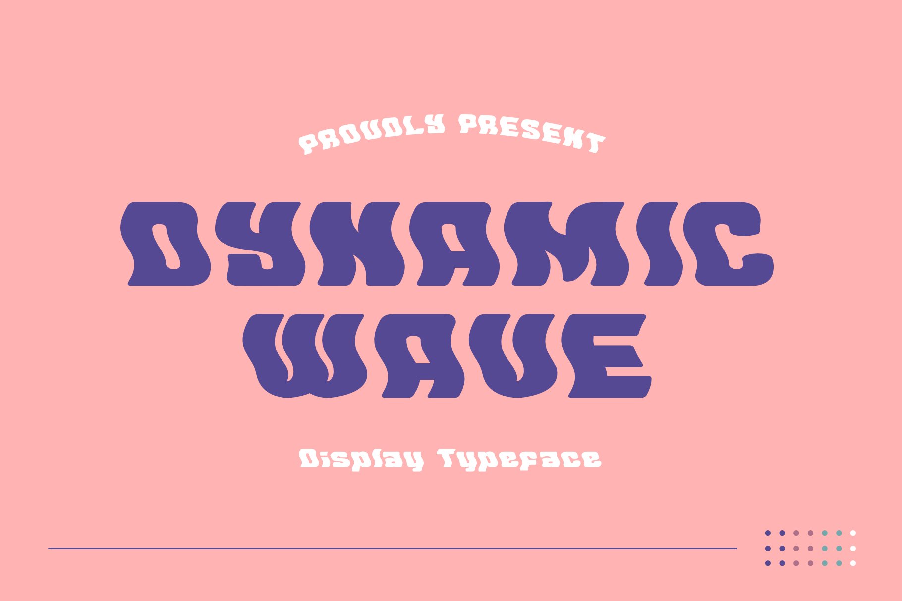 DYNAMIC WAVE - Display Retro Font cover image.