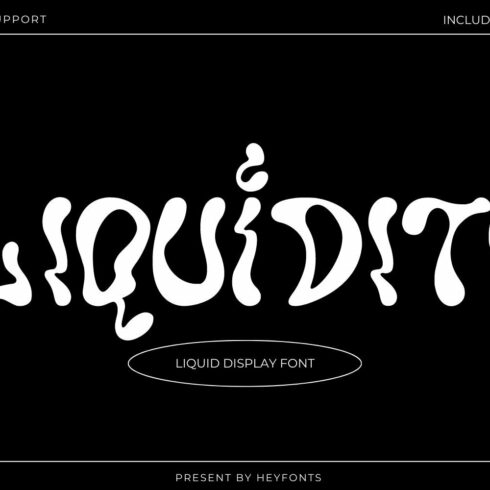 Liquifity - Liquid Display Font cover image.