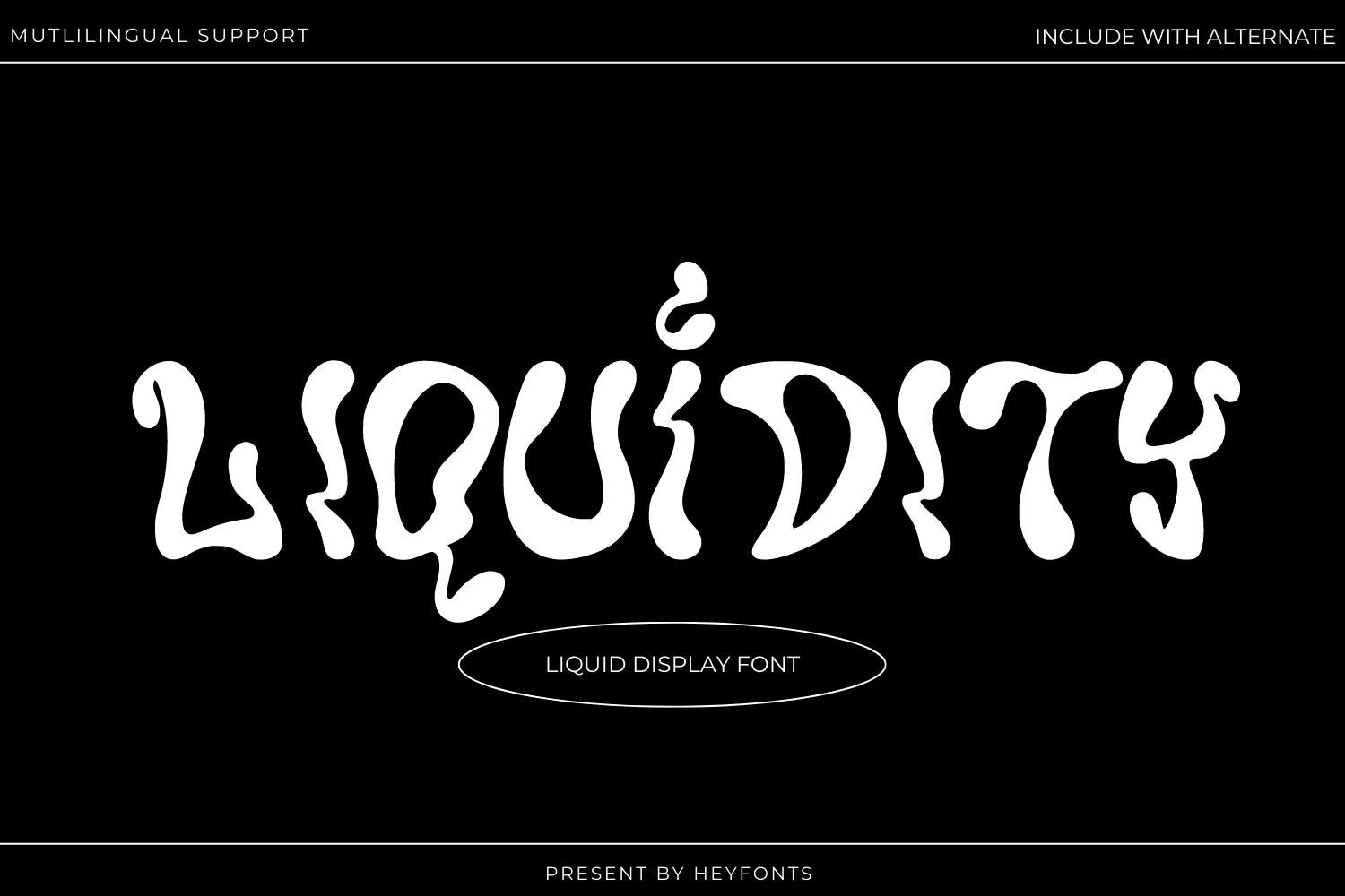 Liquifity - Liquid Display Font cover image.