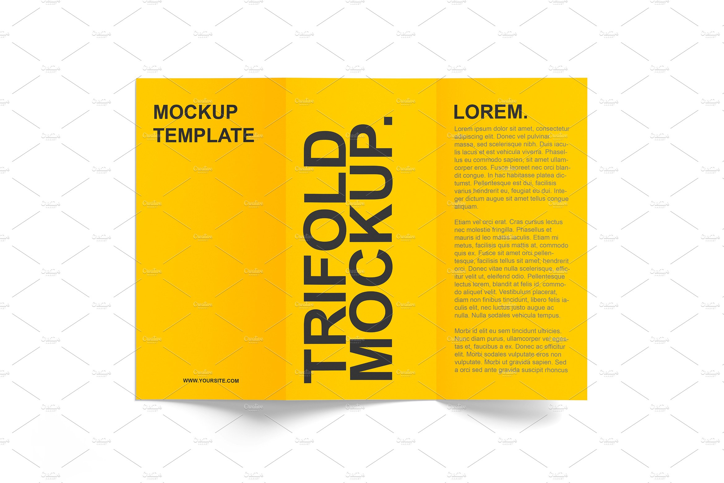 Trifold Brochure mockups vol.01 FH preview image.