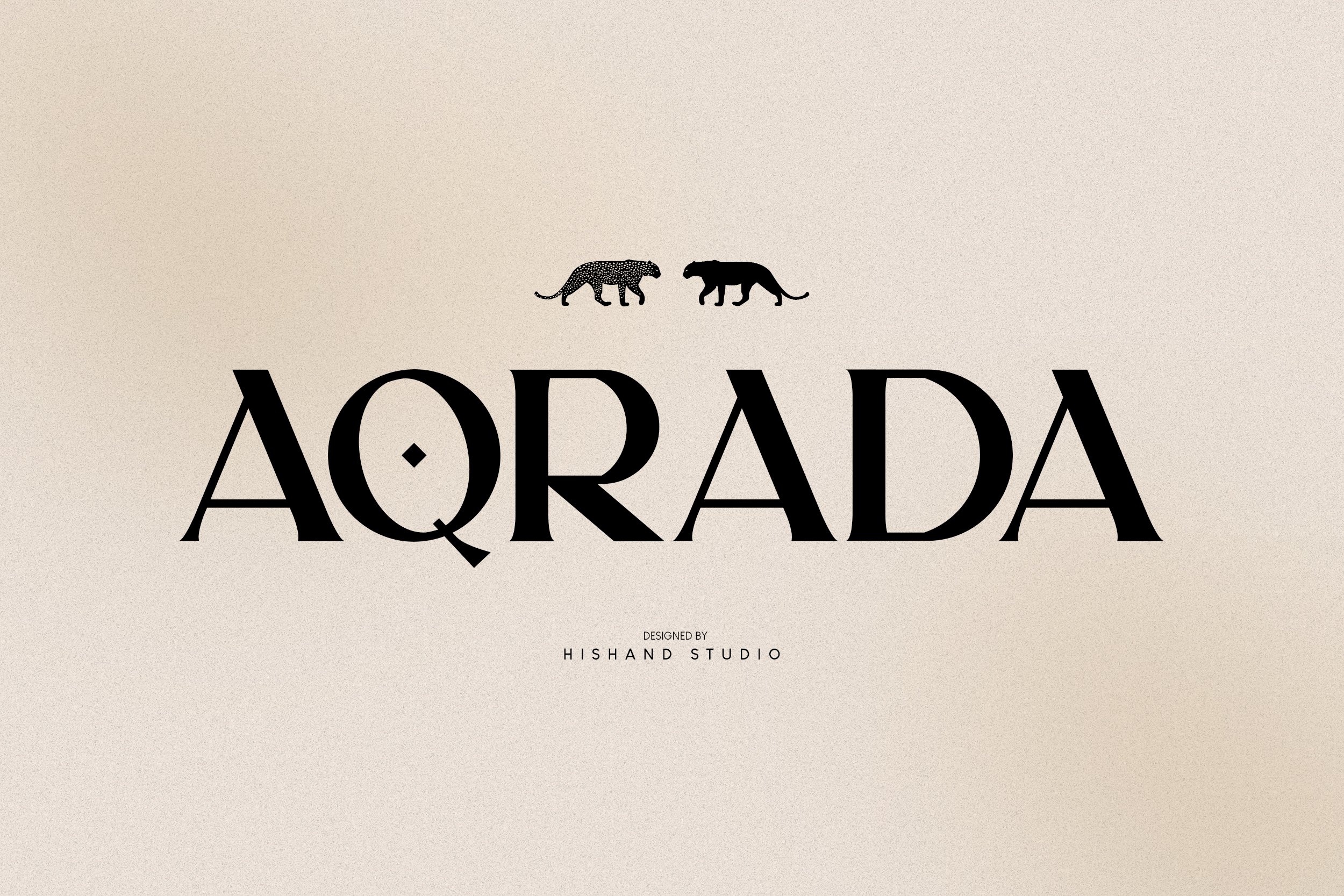 AQRADA Display Font cover image.