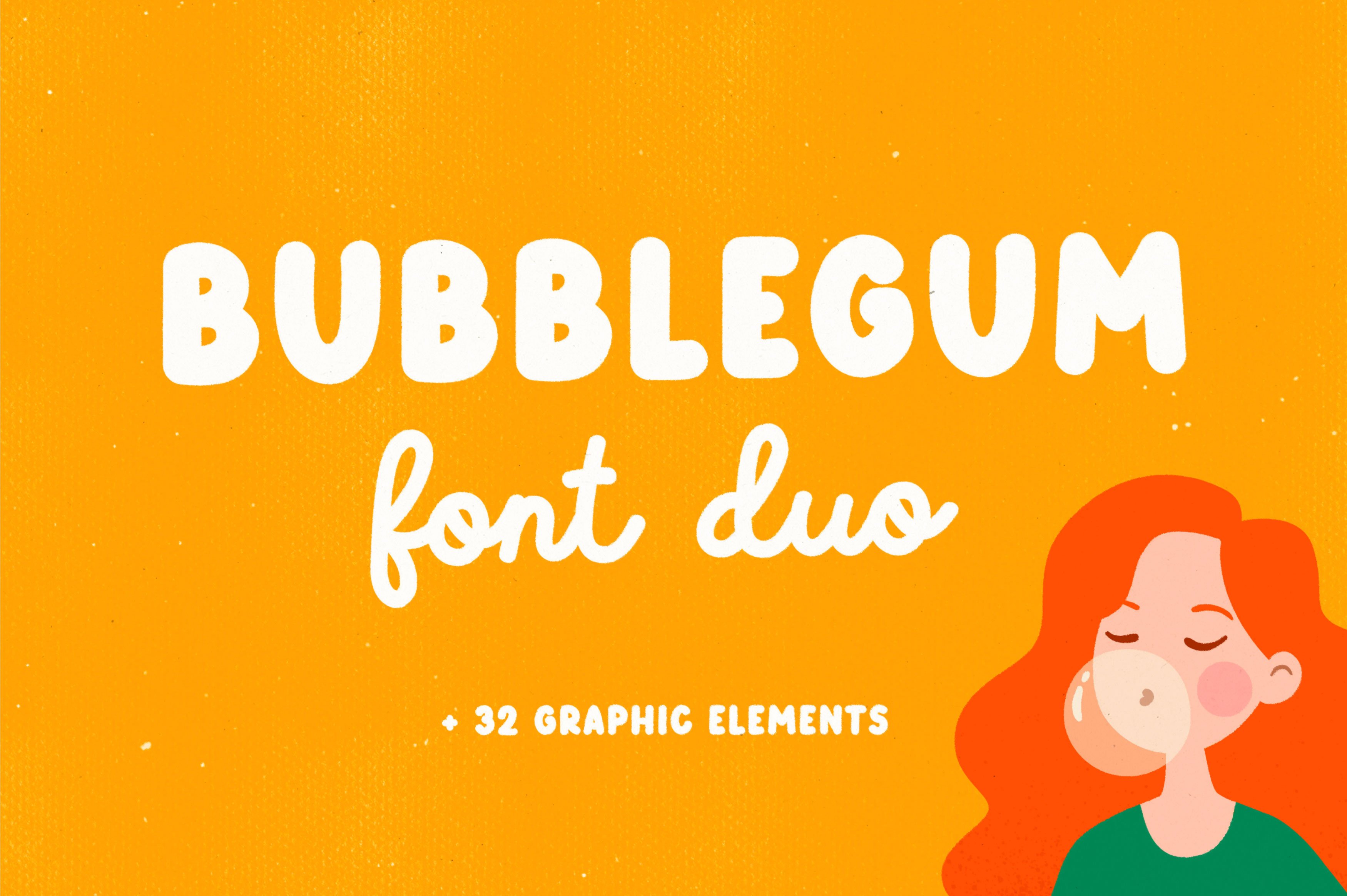 Bubblegum | Font duo cover image.