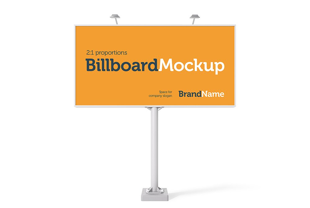 Billboard Mock-Ups. Day & night view preview image.