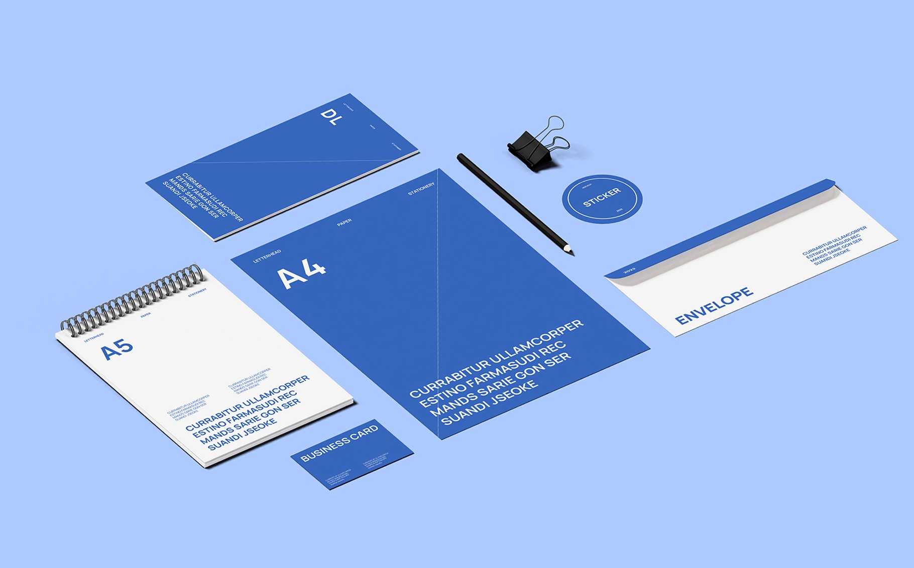 Branding Stationery Mockup Template preview image.