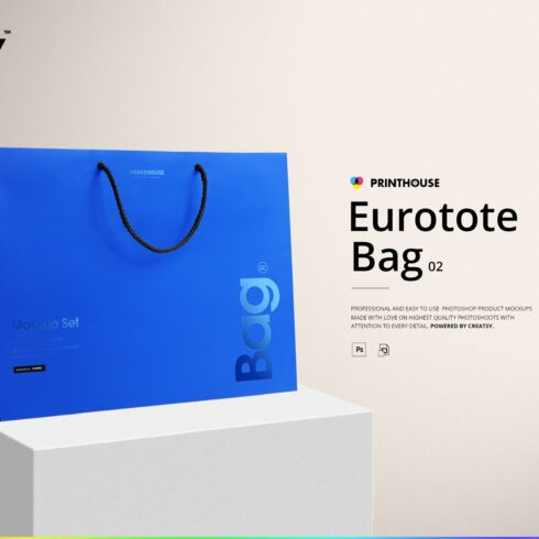 Eurotote Bag 2 Mockup Set cover image.