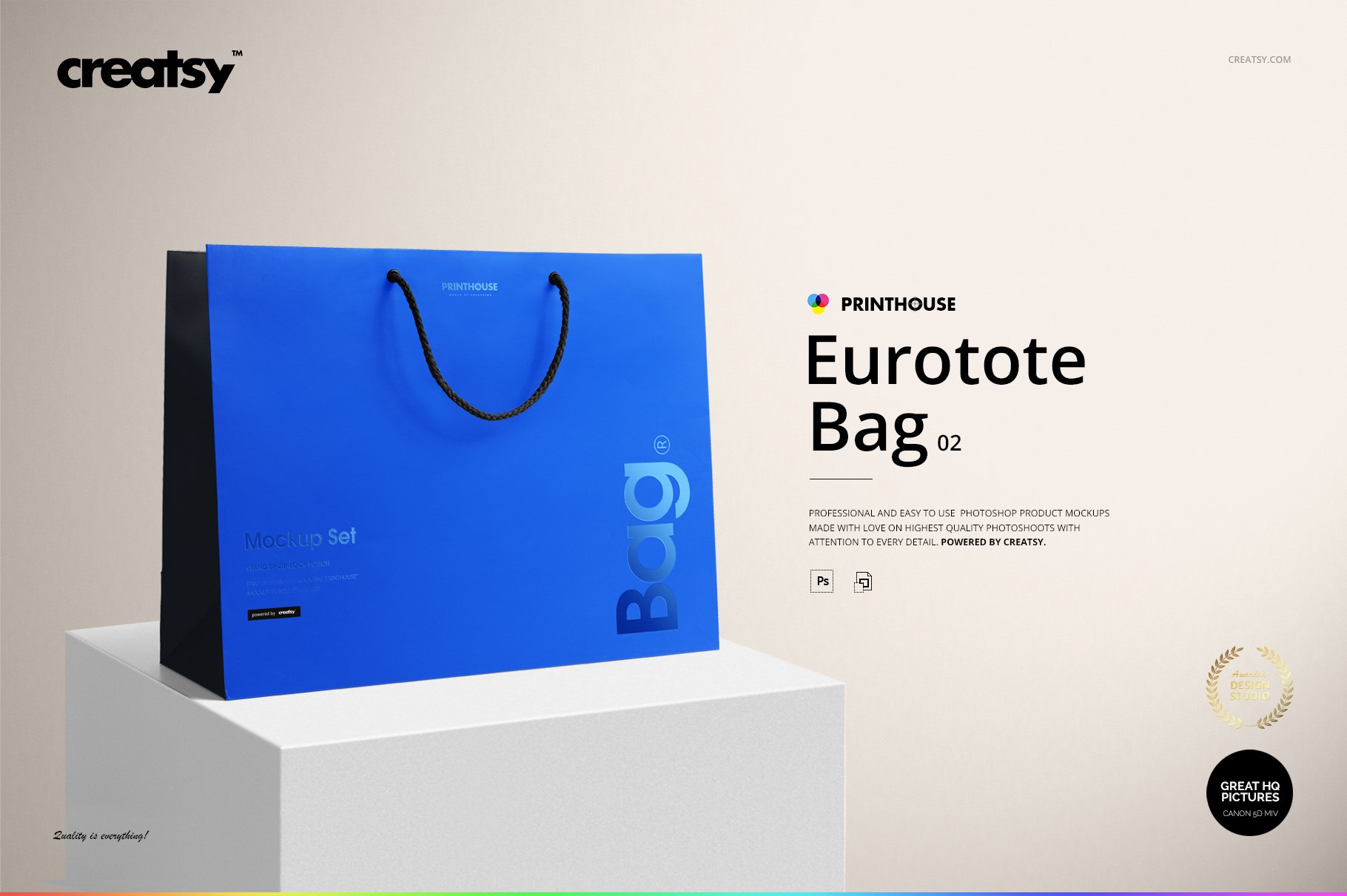 Eurotote Bag 2 Mockup Set cover image.