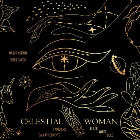 CELESTIAL WOMAN Tarot Sun Moon Star cover image.