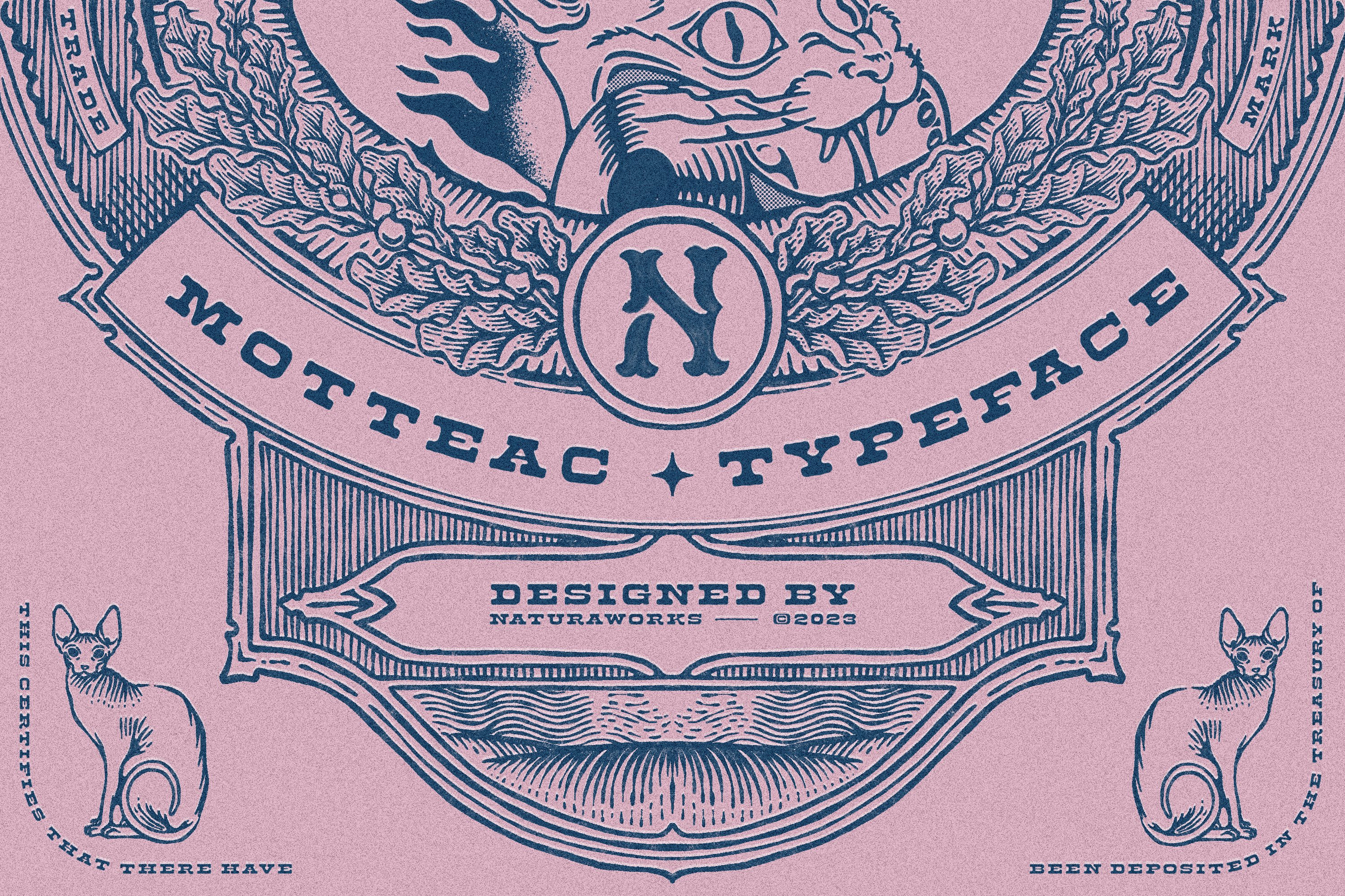 MOTTEAC DISPLAY TYPEFACE cover image.