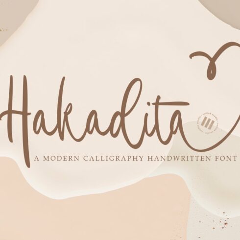 Hakadita | A modern Calligraphy Font cover image.