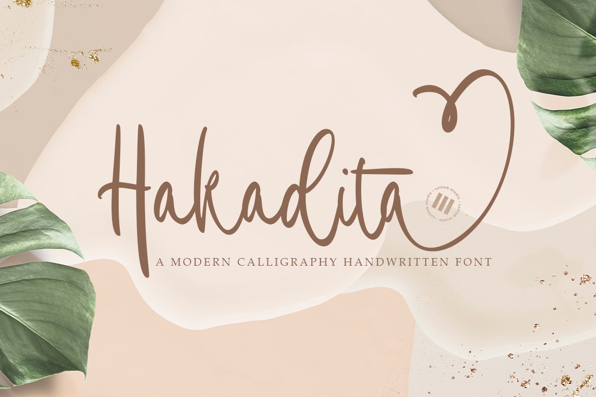 Hakadita | A modern Calligraphy Font cover image.