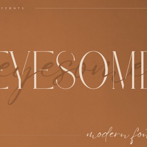 Eyesome - Modern Font Duo cover image.