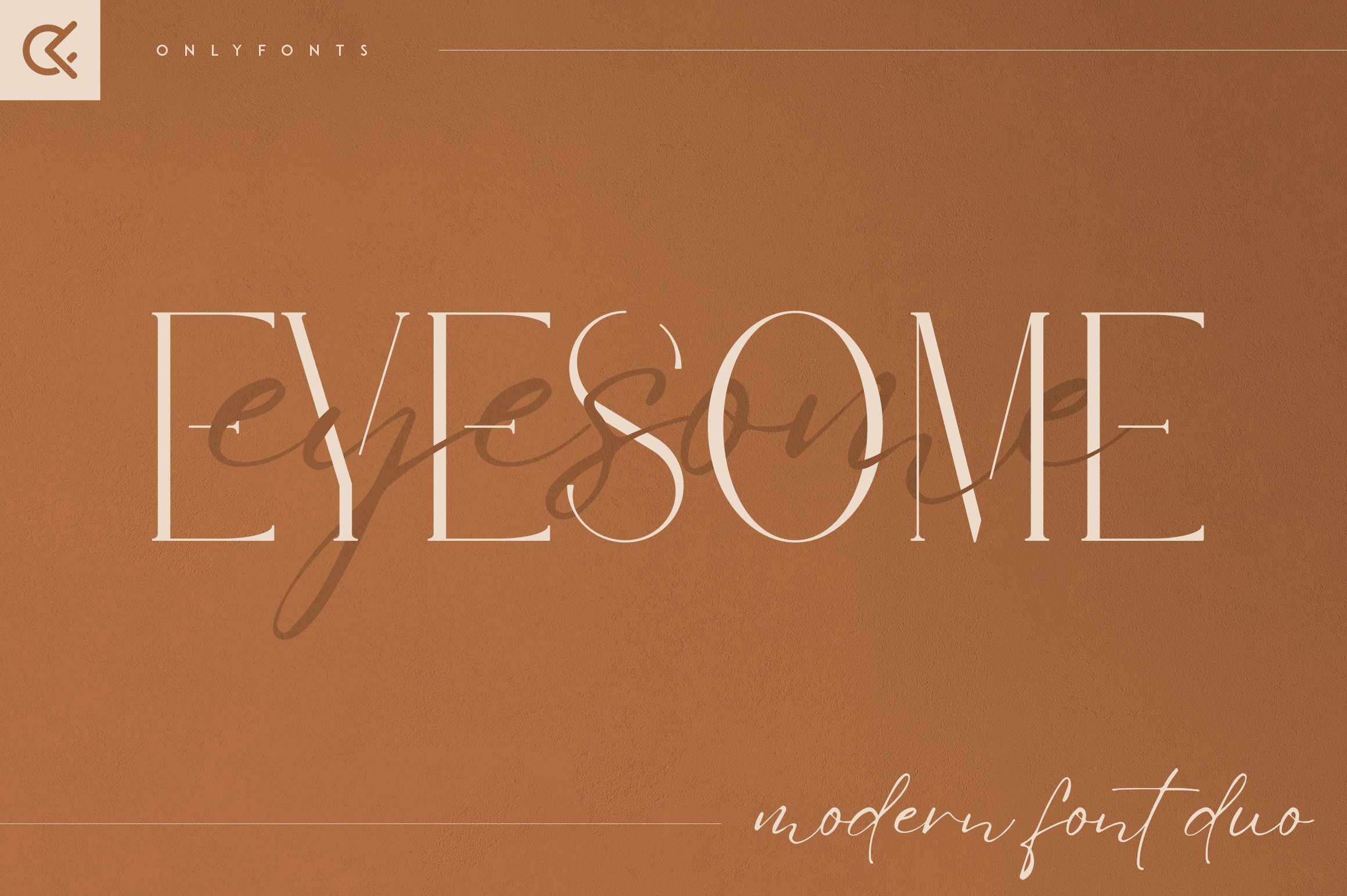 Eyesome - Modern Font Duo cover image.