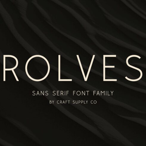 Rolves - Sans Serif Font Family cover image.