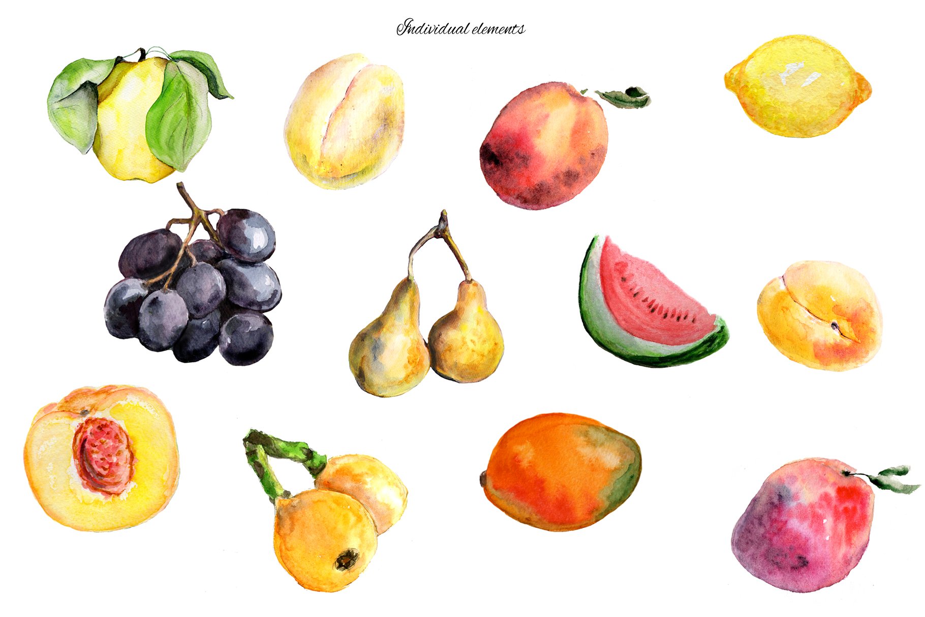 50% OFF - Watercolor fruits | Summer preview image.