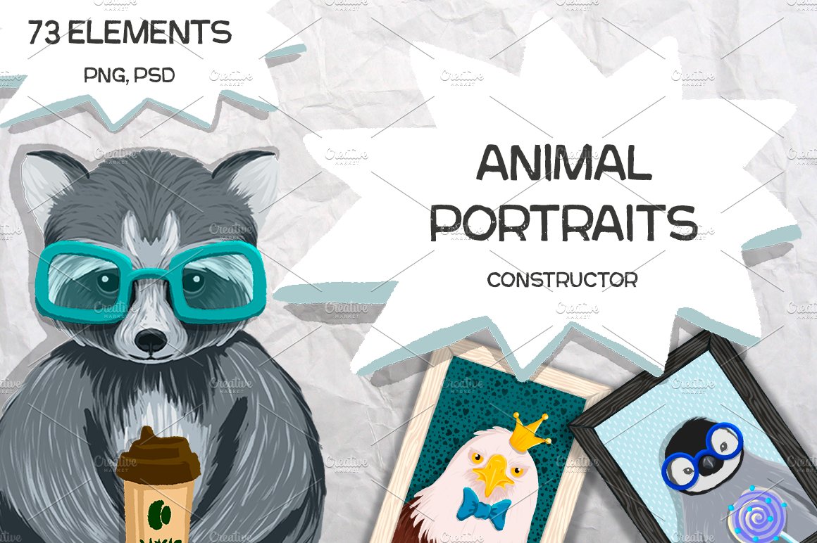 Animal Portraits Constructor cover image.