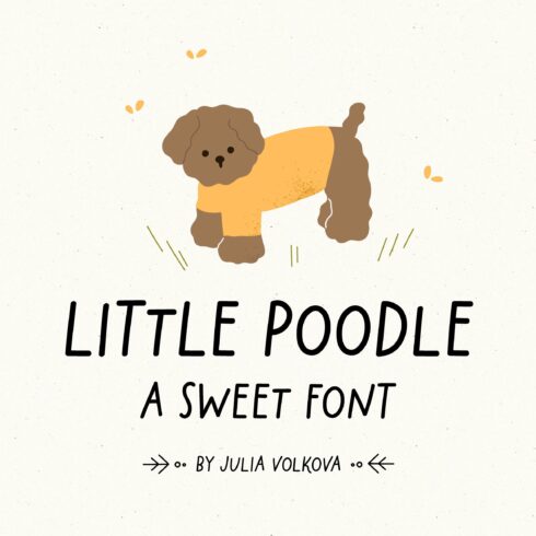 Little poodle | Sweet font cover image.
