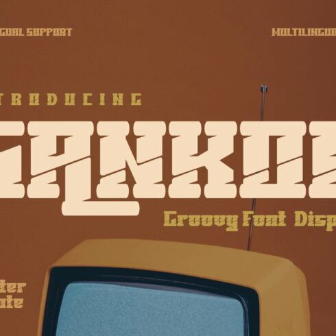 SANKOR | Groovy Retro Font cover image.