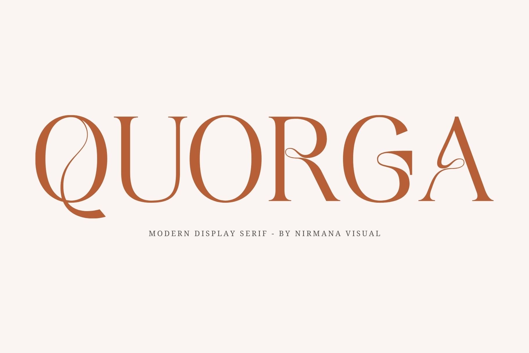 Quorga - Modern Serif cover image.