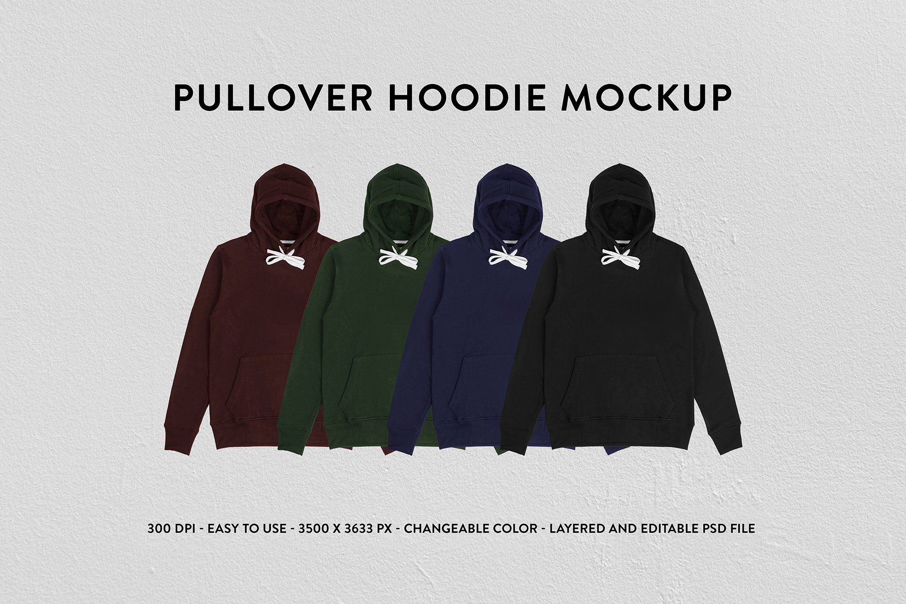 Pullover Hoodie Mockup cover image.