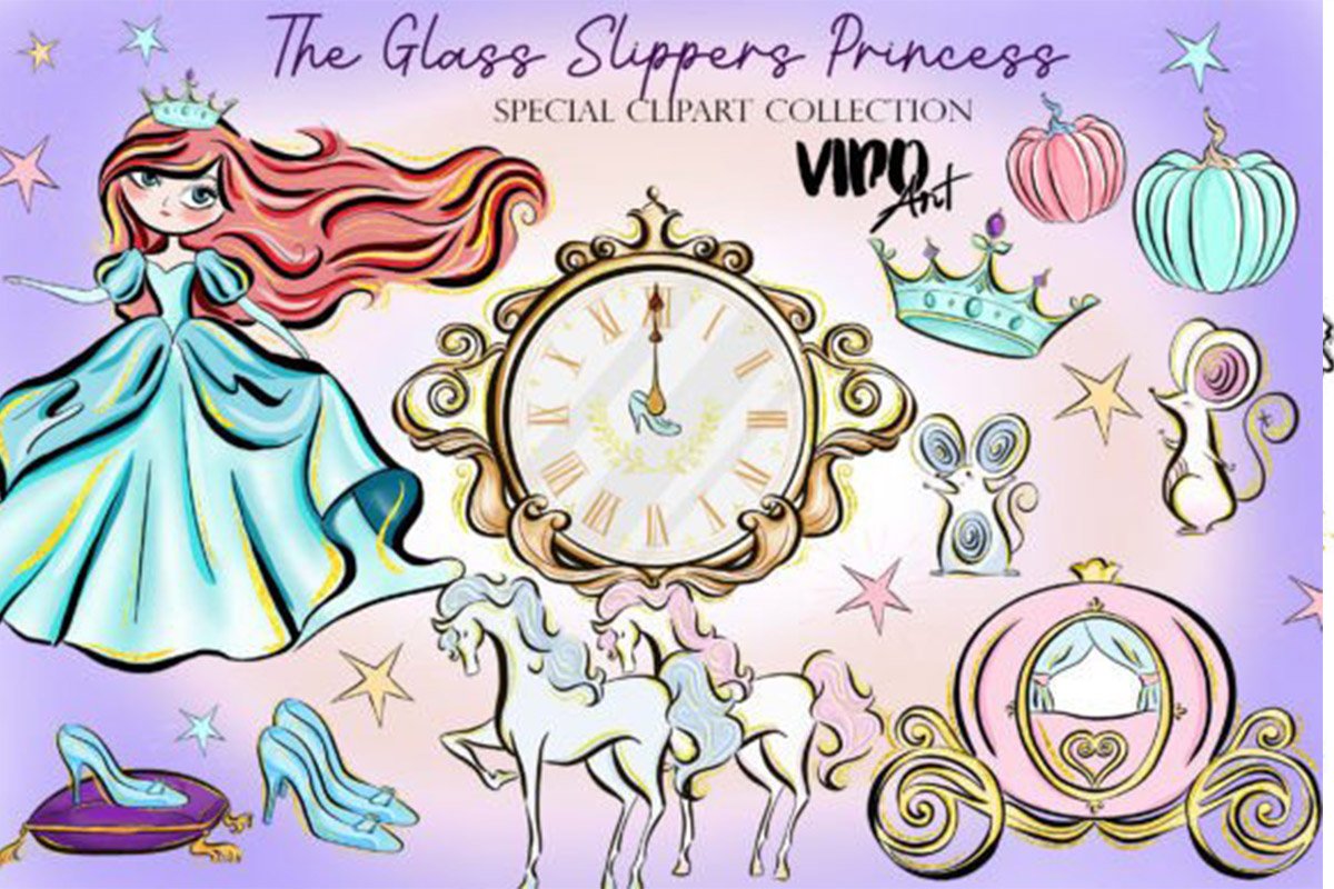 The Glass Slippers Princess Bundle cover image.
