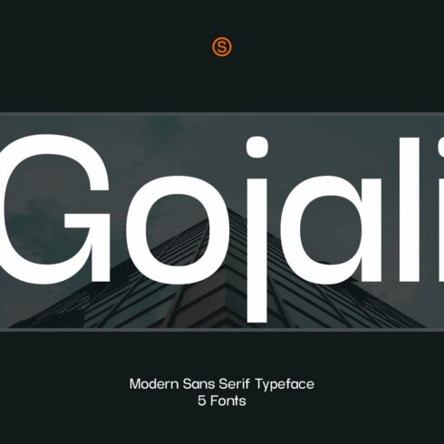 Gojali -  Variable Font cover image.