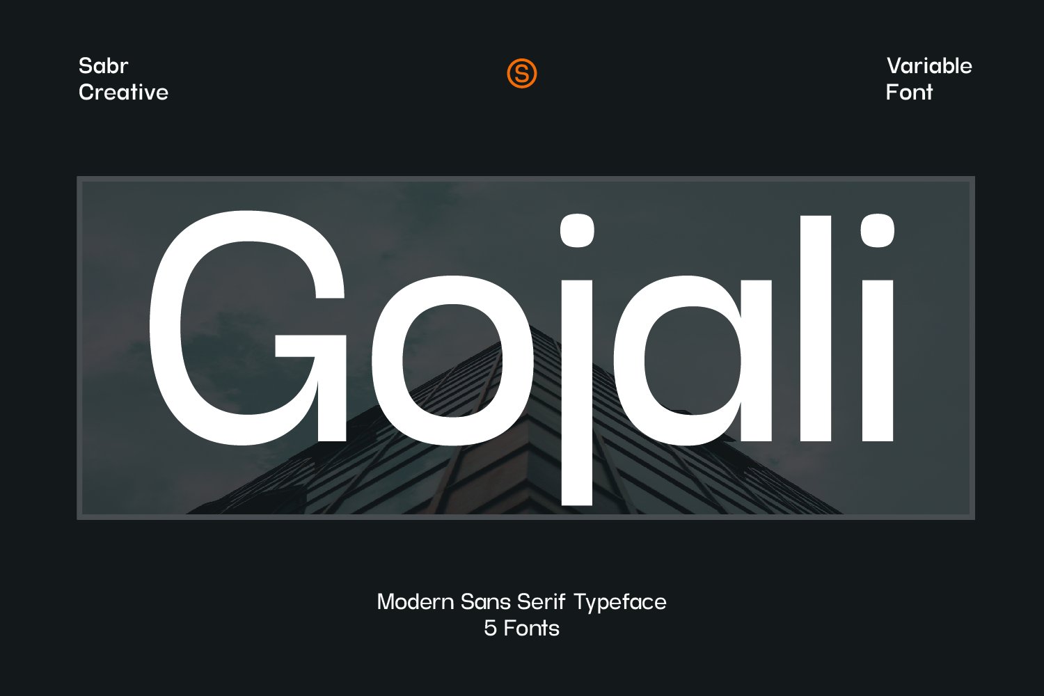 Gojali -  Variable Font cover image.