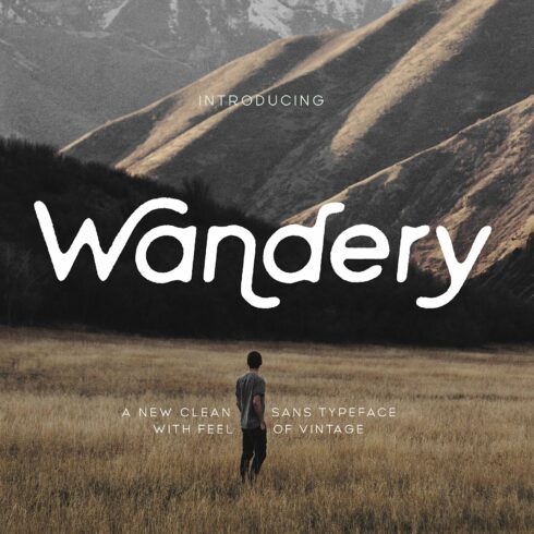 Wandery Modern x Vintage Typeface cover image.