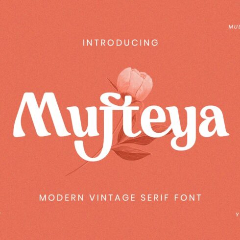 Mufteya - Retro Serif Font cover image.