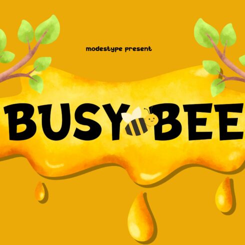 Busy Bee - Cheerful Kids Font cover image.