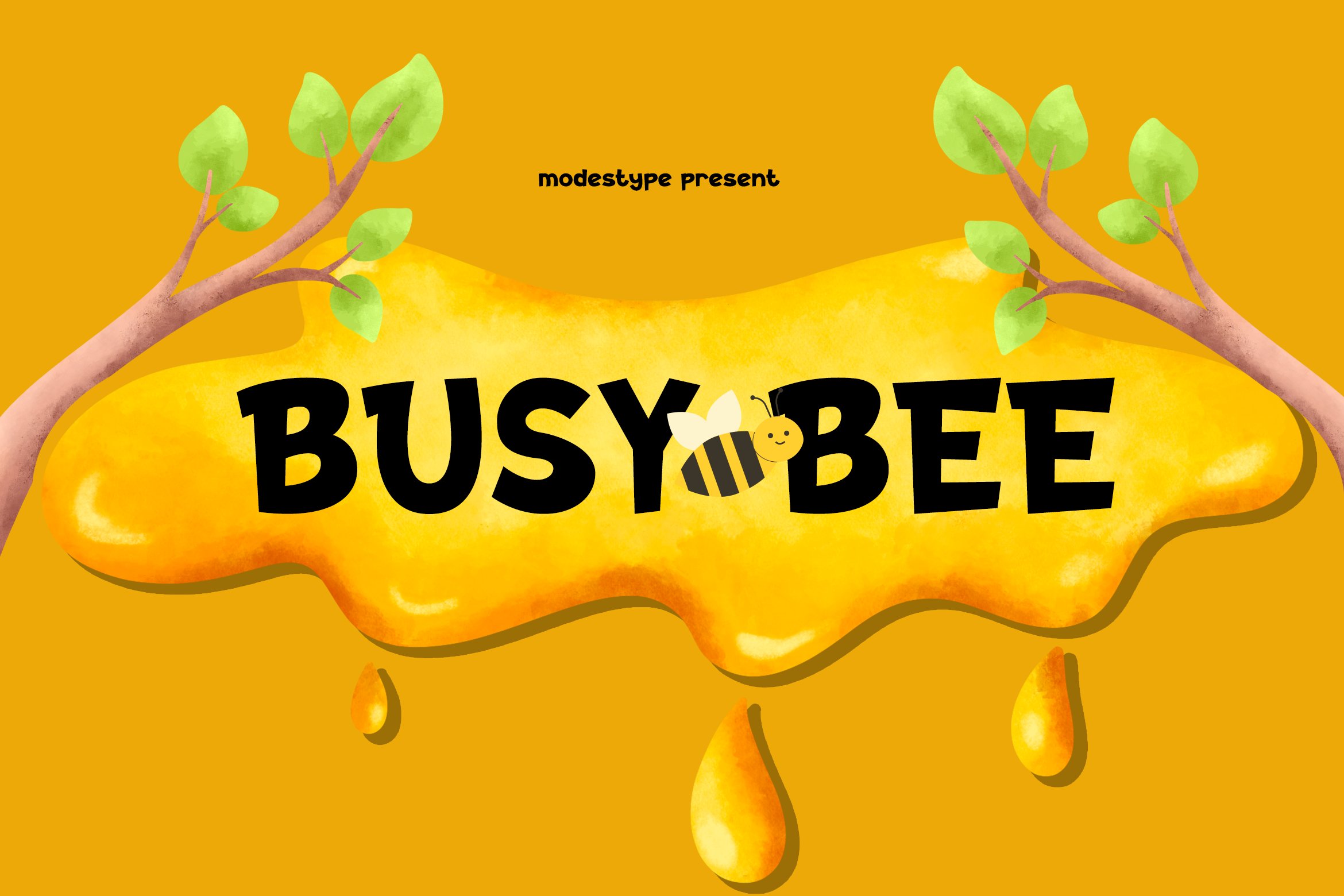 Busy Bee - Cheerful Kids Font cover image.