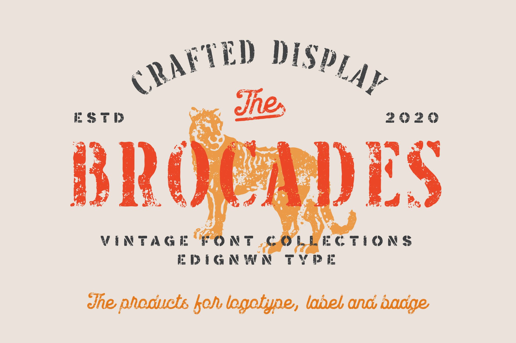 Brocades - Crafted Font cover image.