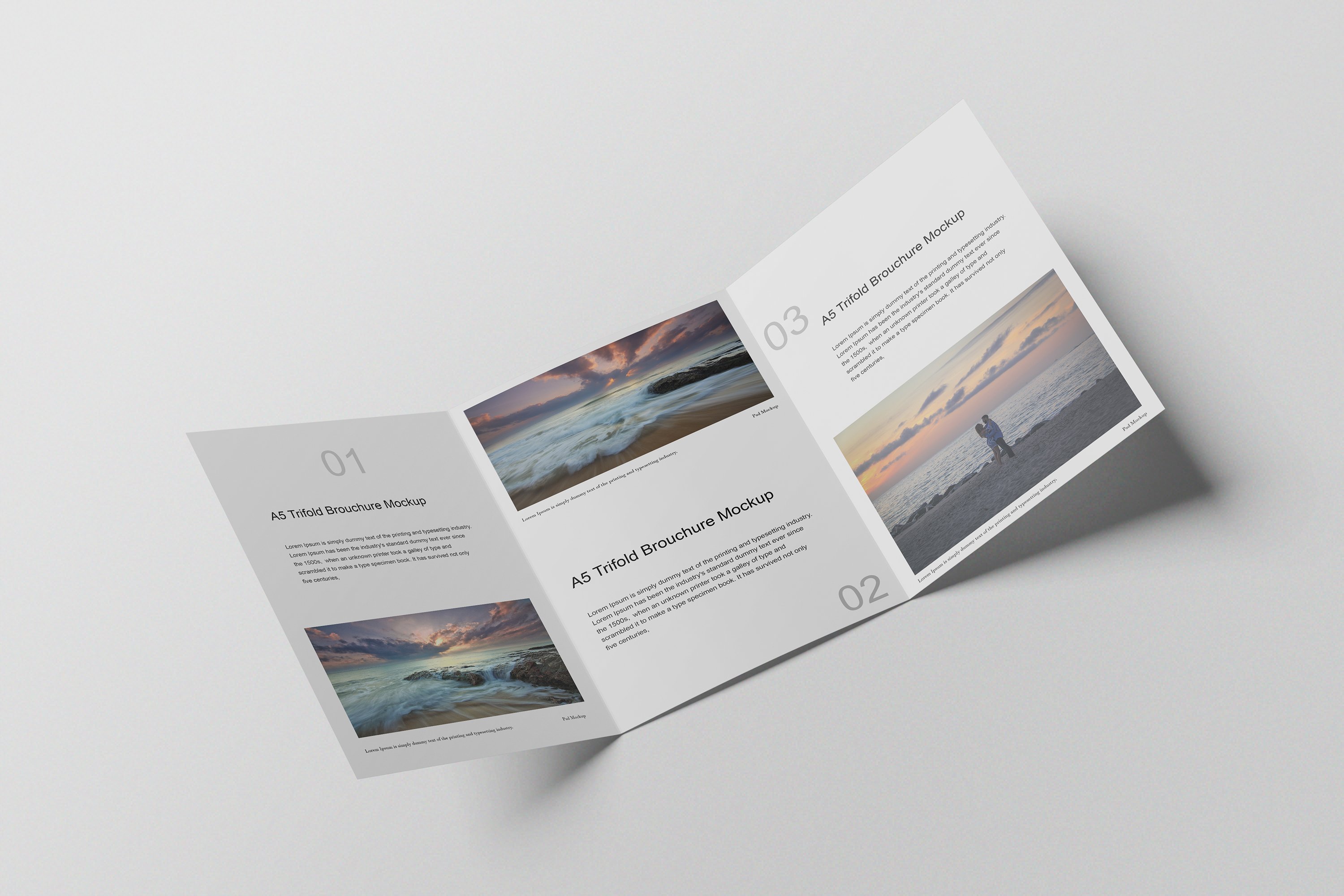 A5 Trifold Mockup preview image.