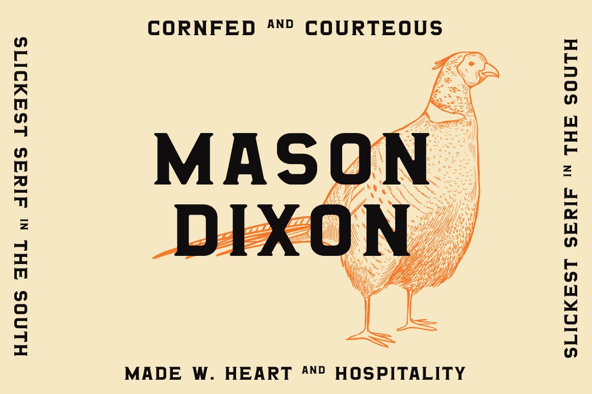 Mason Dixon - Southern Display Font cover image.