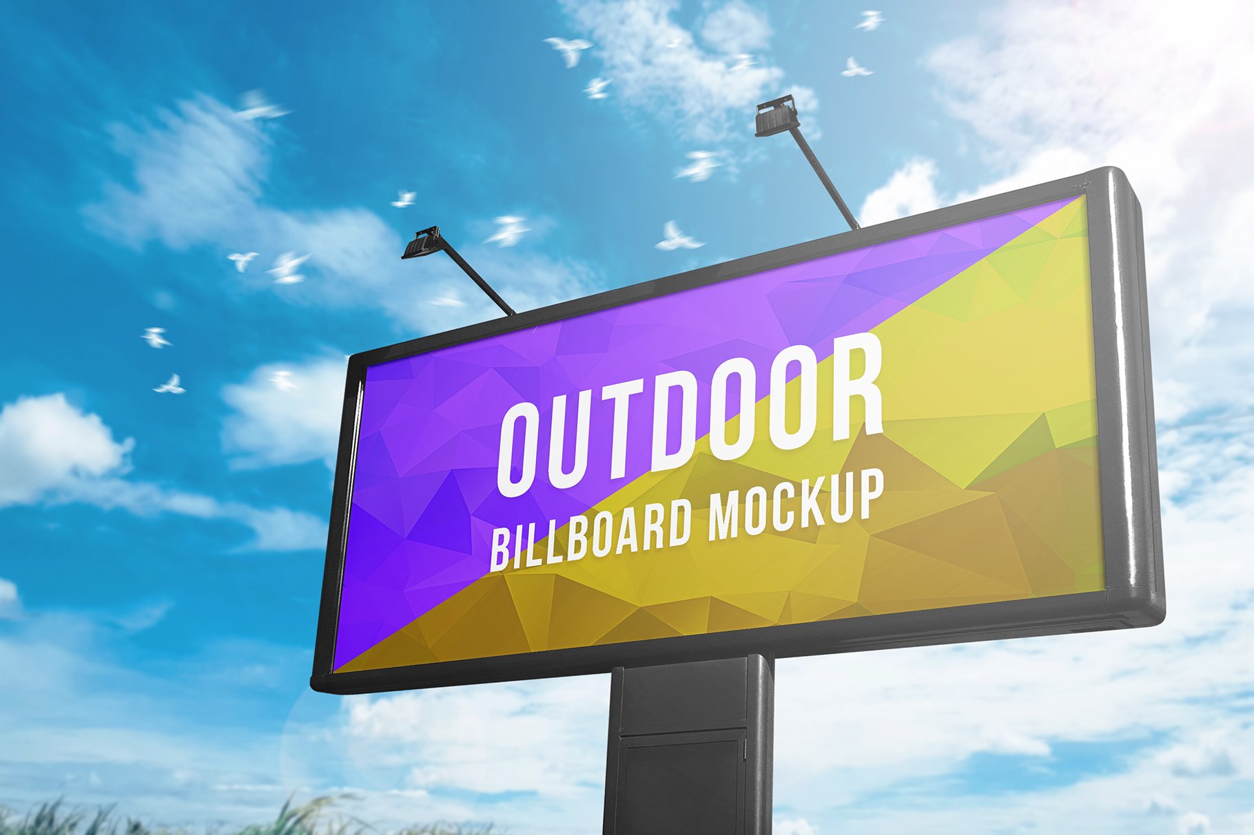 Outdoor Billboard Mockup preview image.