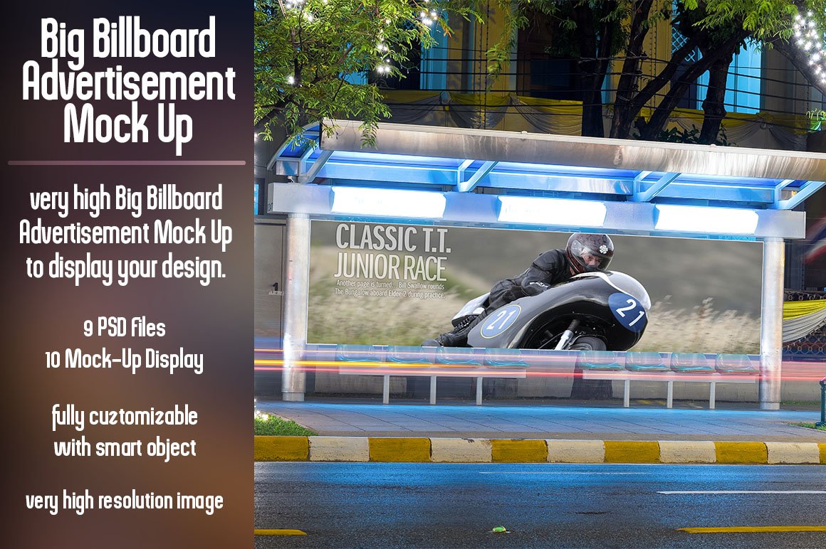 Big Billboard Advertisement Mock Up cover image.