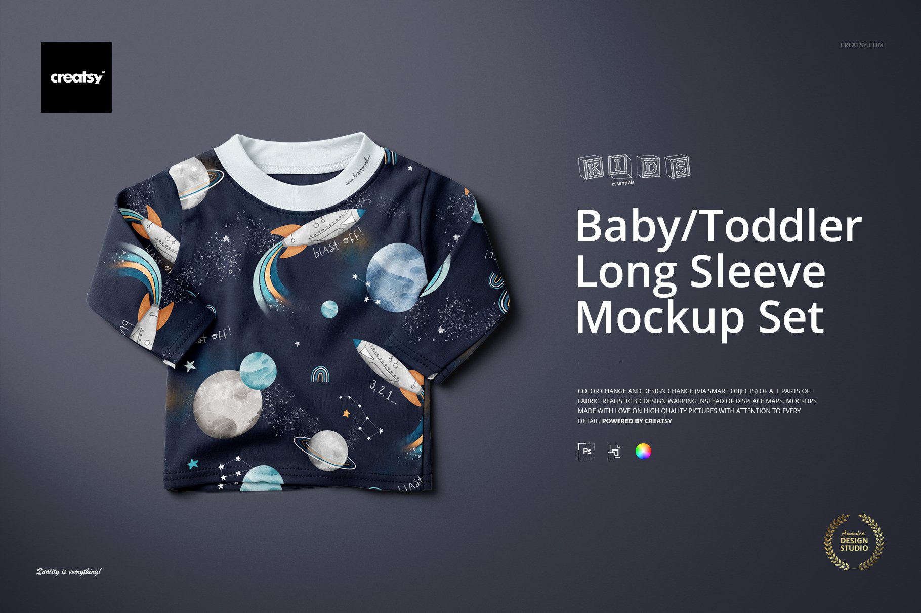 Baby Toddler Long Sleeve Mockup Set cover image.