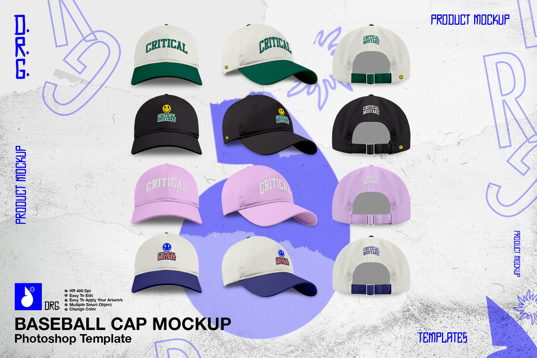 Baseball Cap Mockup cover image.