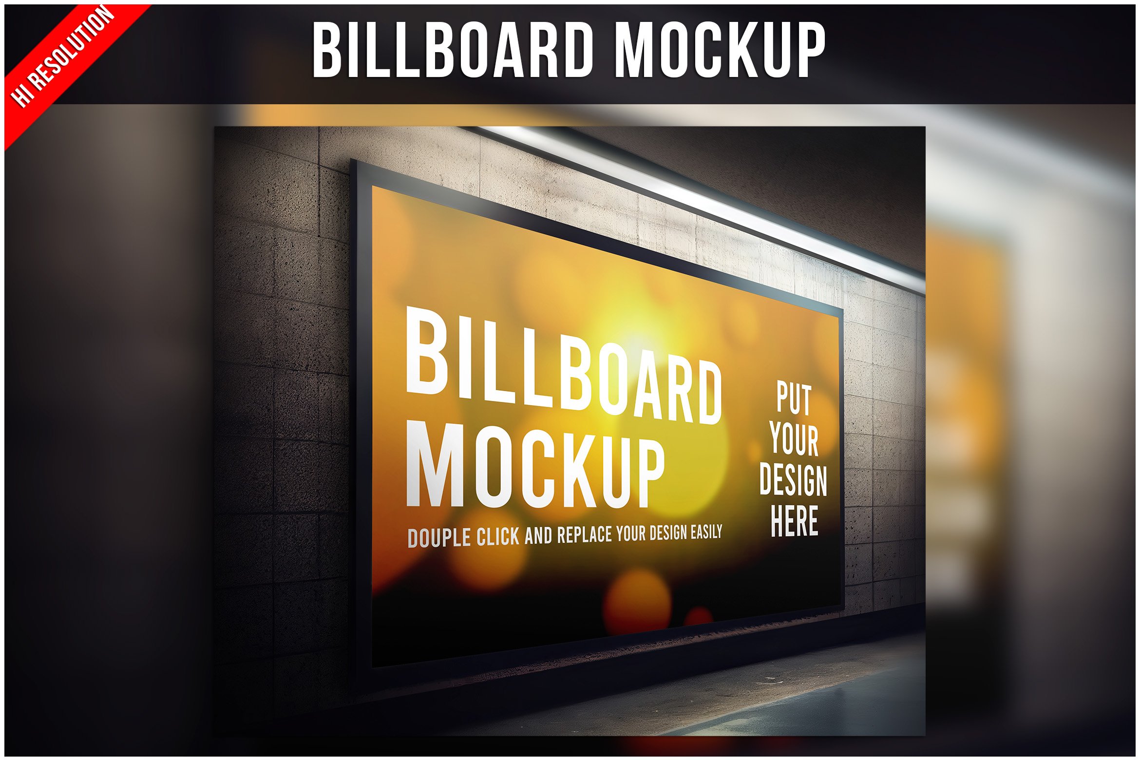 Billboard Rectangular Mockup cover image.