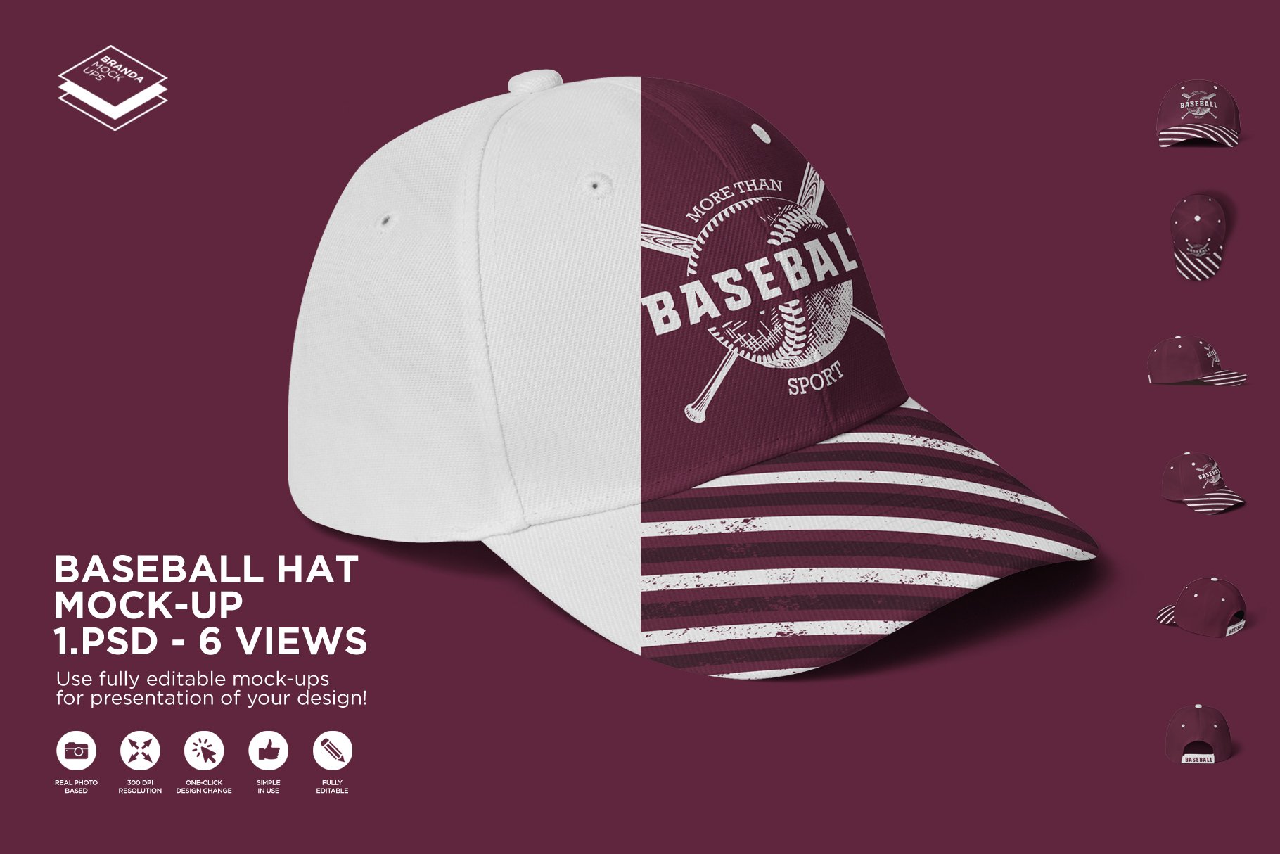 Baseball Hat Mock-up cover image.