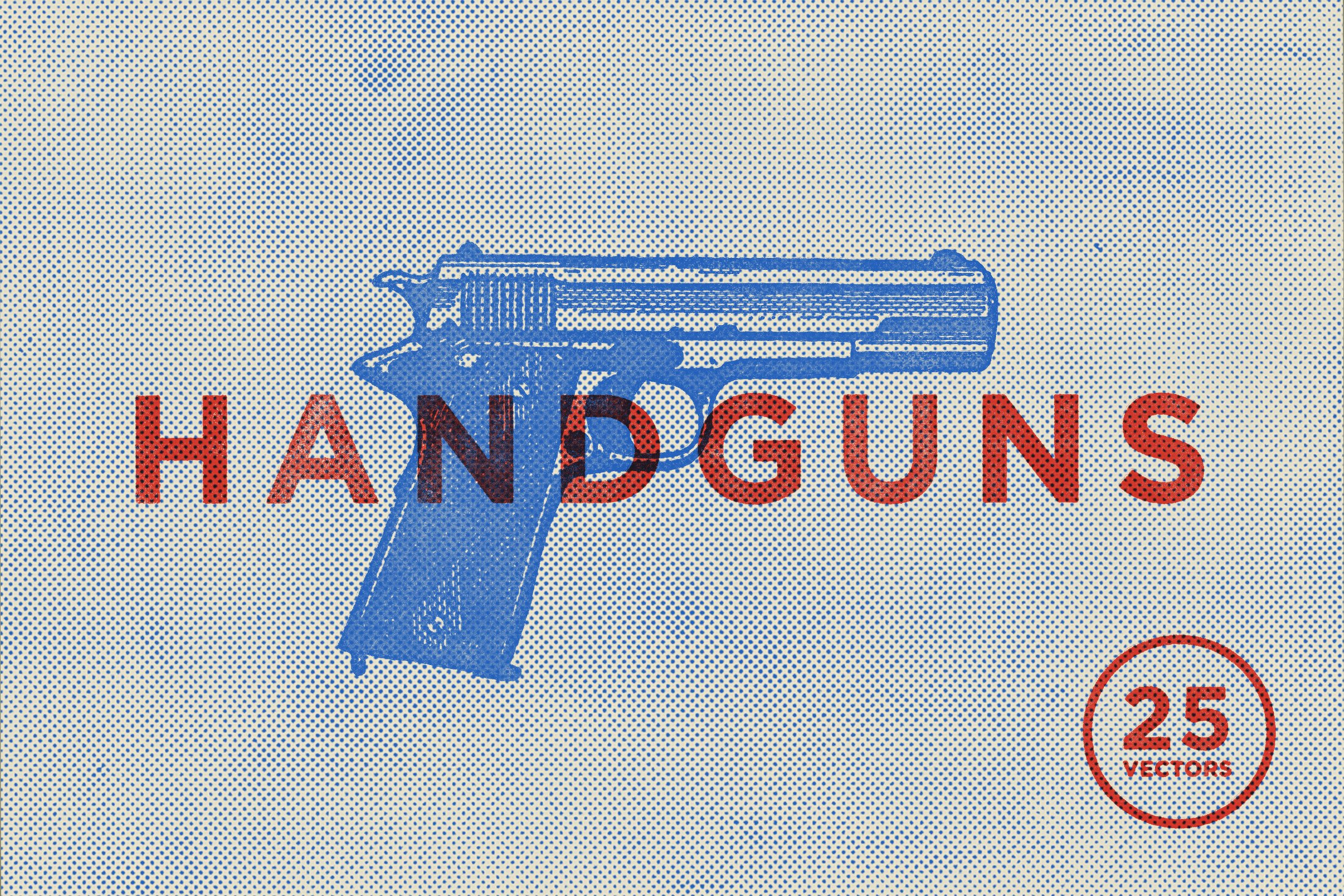 Handguns: EPS Vector Illustrations cover image.