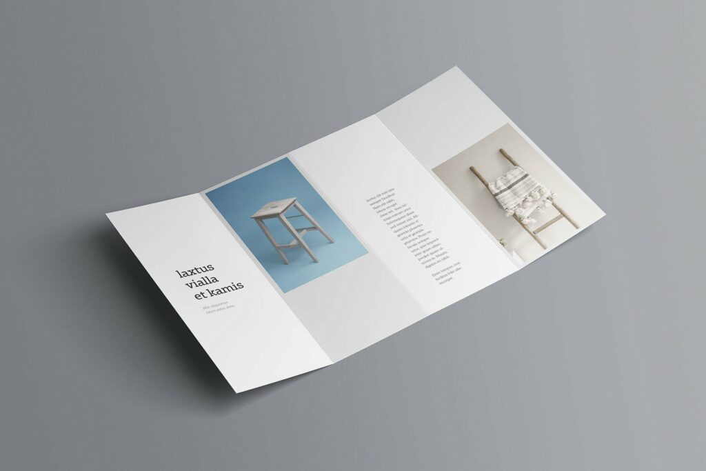 Double Gatefold Brochure Mockup – MasterBundles