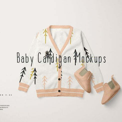 Baby Cardigan Mockup Set cover image.