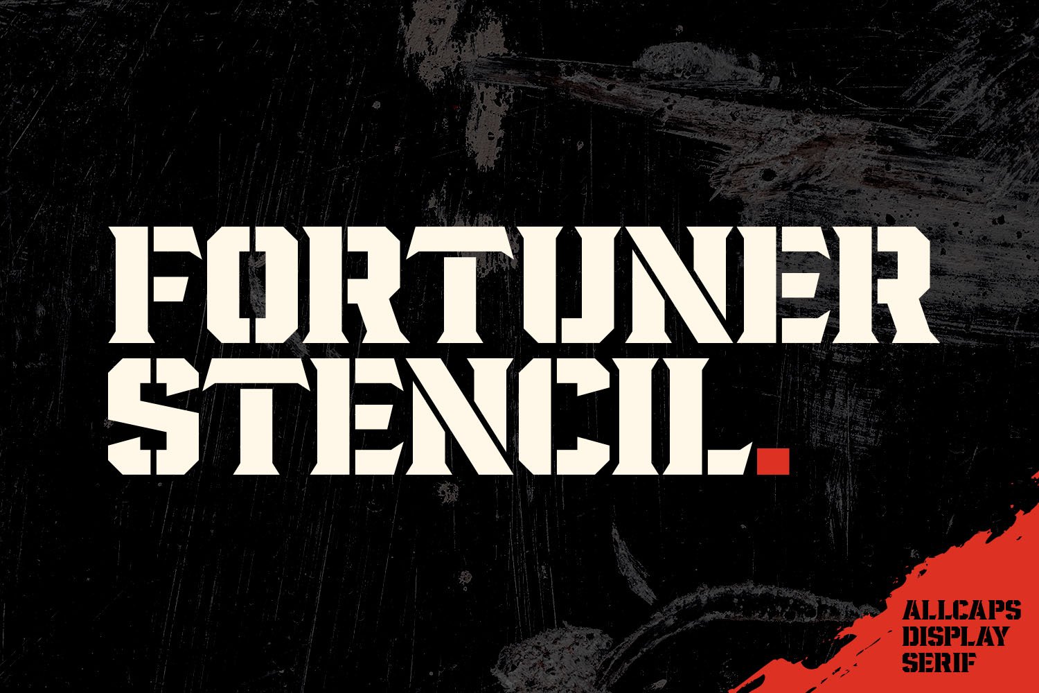 Fortuner - Stencil Font cover image.
